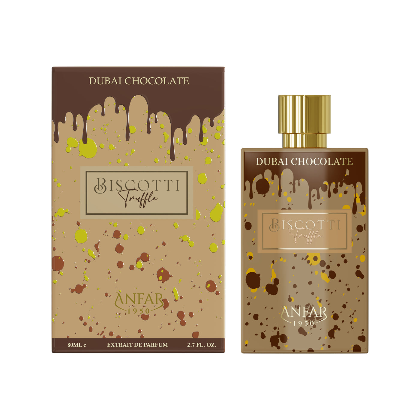 Anfar 1950 Dubai Chocolate Biscotti Truffle – Oudh Al Anfar Perfumes