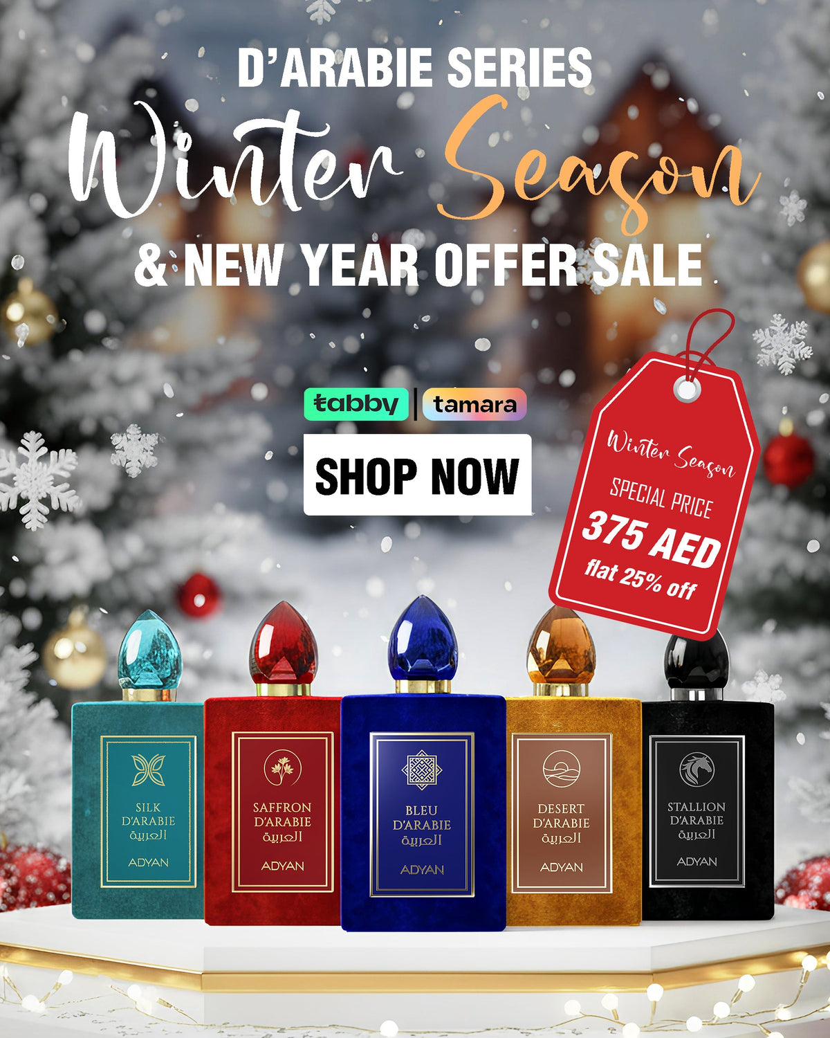 D'Arabie Series Winter Perfume Combo - (5pcs) Eau de Parfum – Oudh Al Anfar