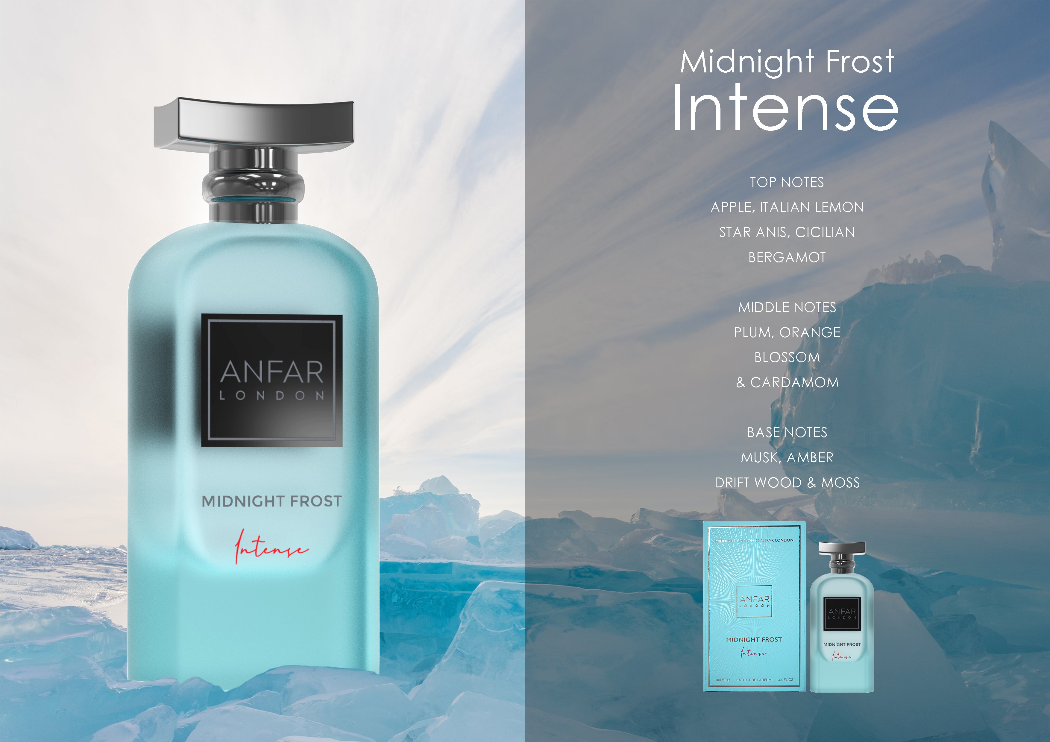Anfar London Midnight Frost Intense EDP 100ml – Oudh Al Anfar Perfumes