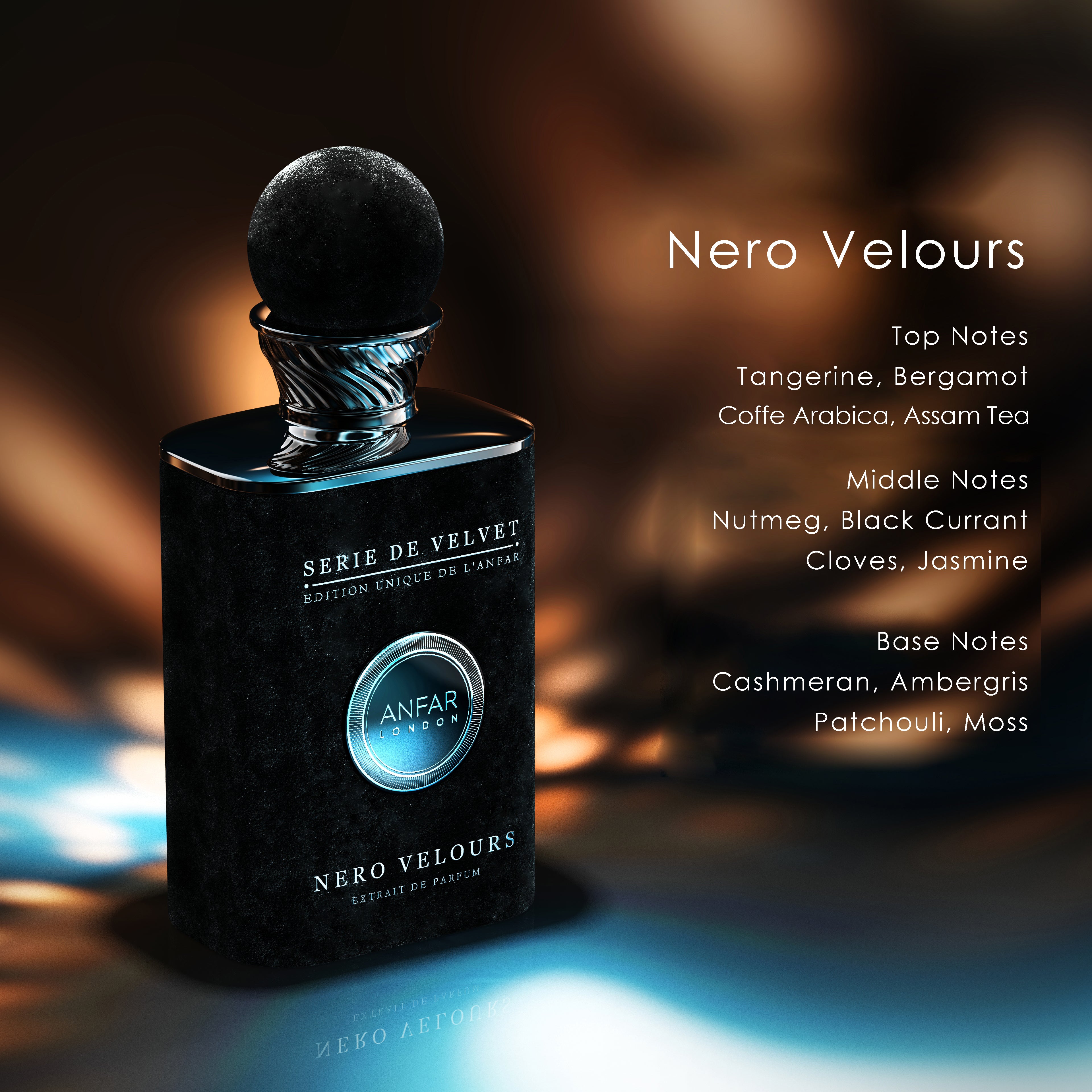 ANFAR LONDON NERO VELOURS