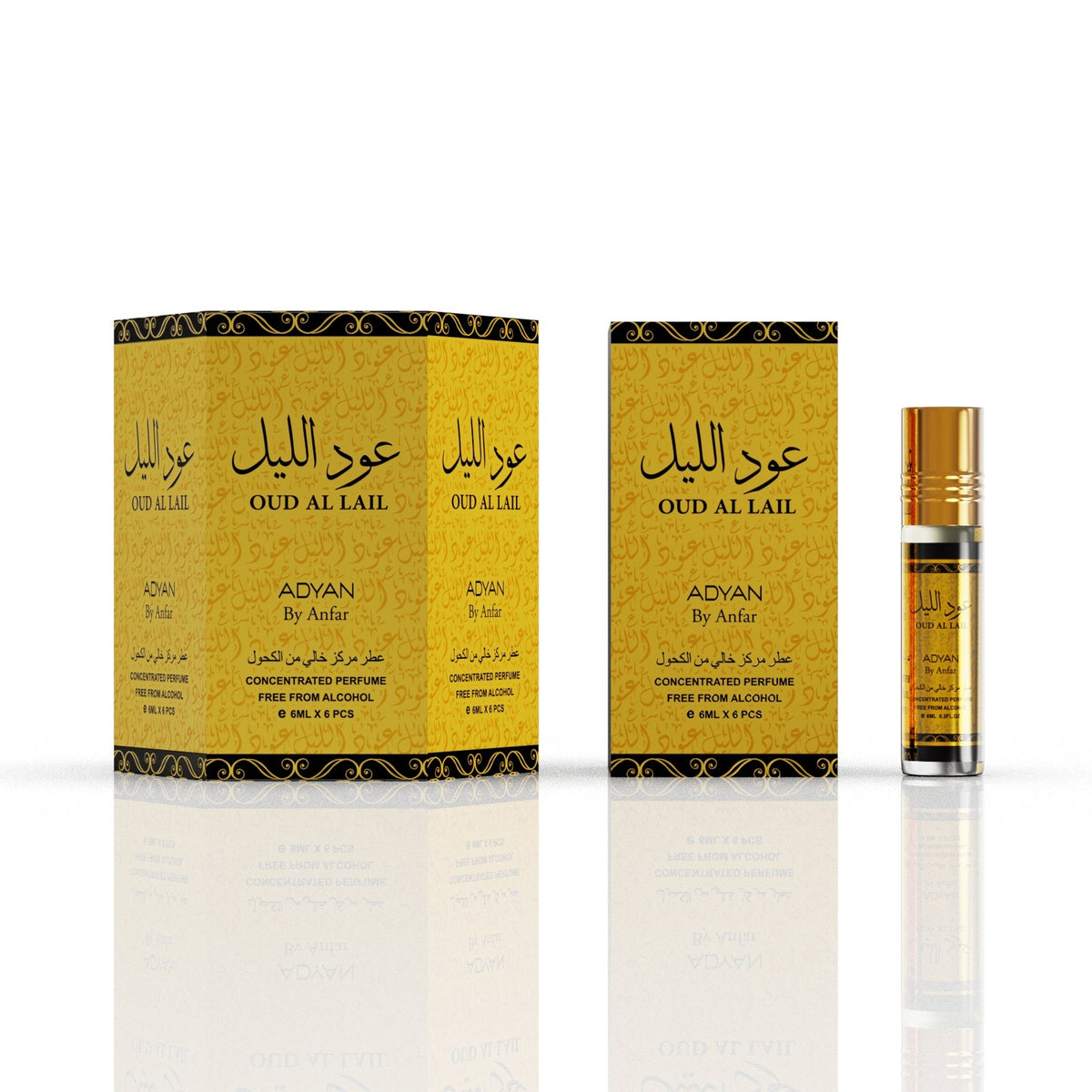 Oud Al Lail (1 Box of 6pcs) Attar – Oudh Al Anfar