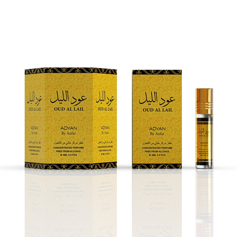 Oud Al Lail (1 Box of 6pcs) Attar – Oudh Al Anfar