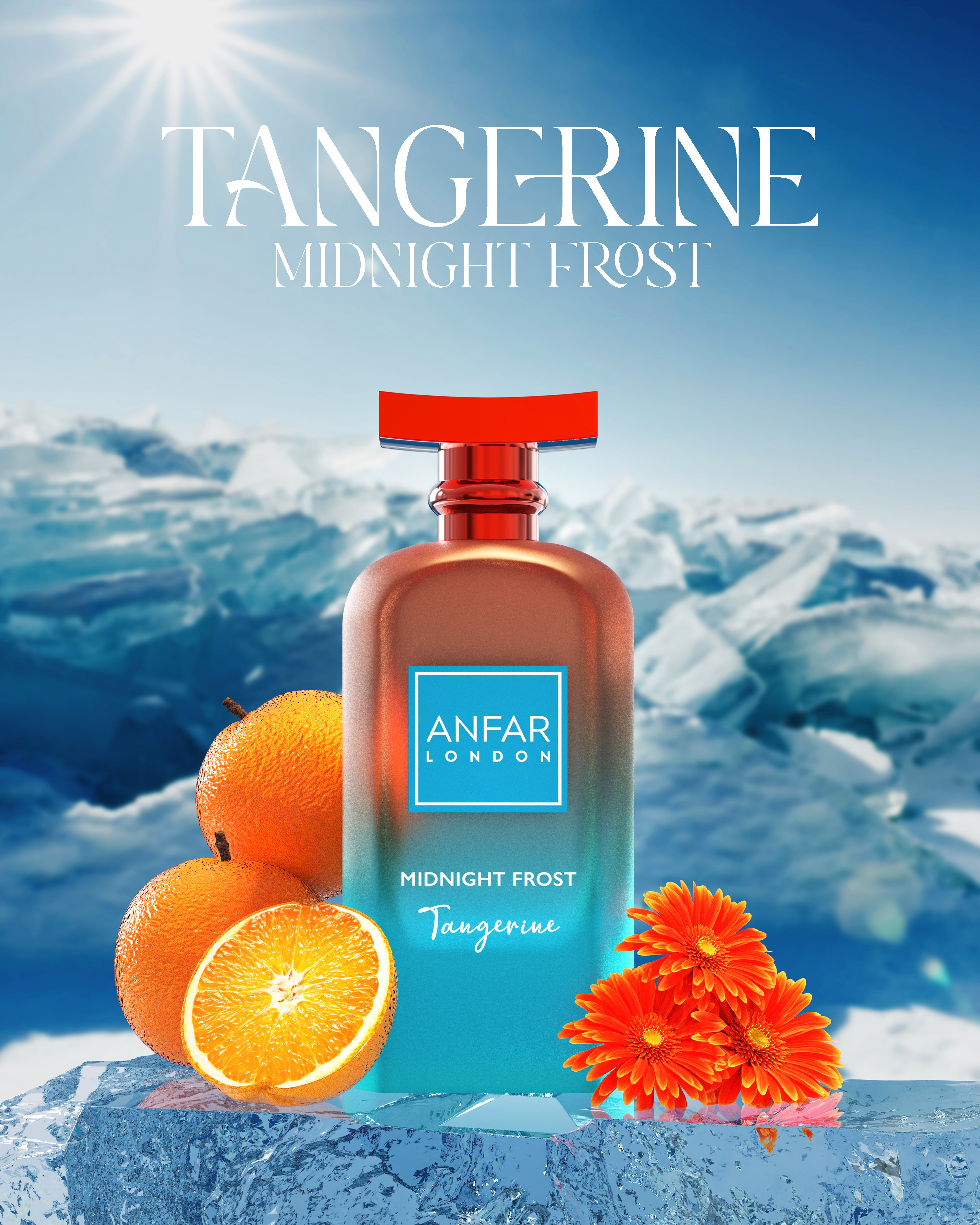 Anfar London Midnight Frost Tangerine