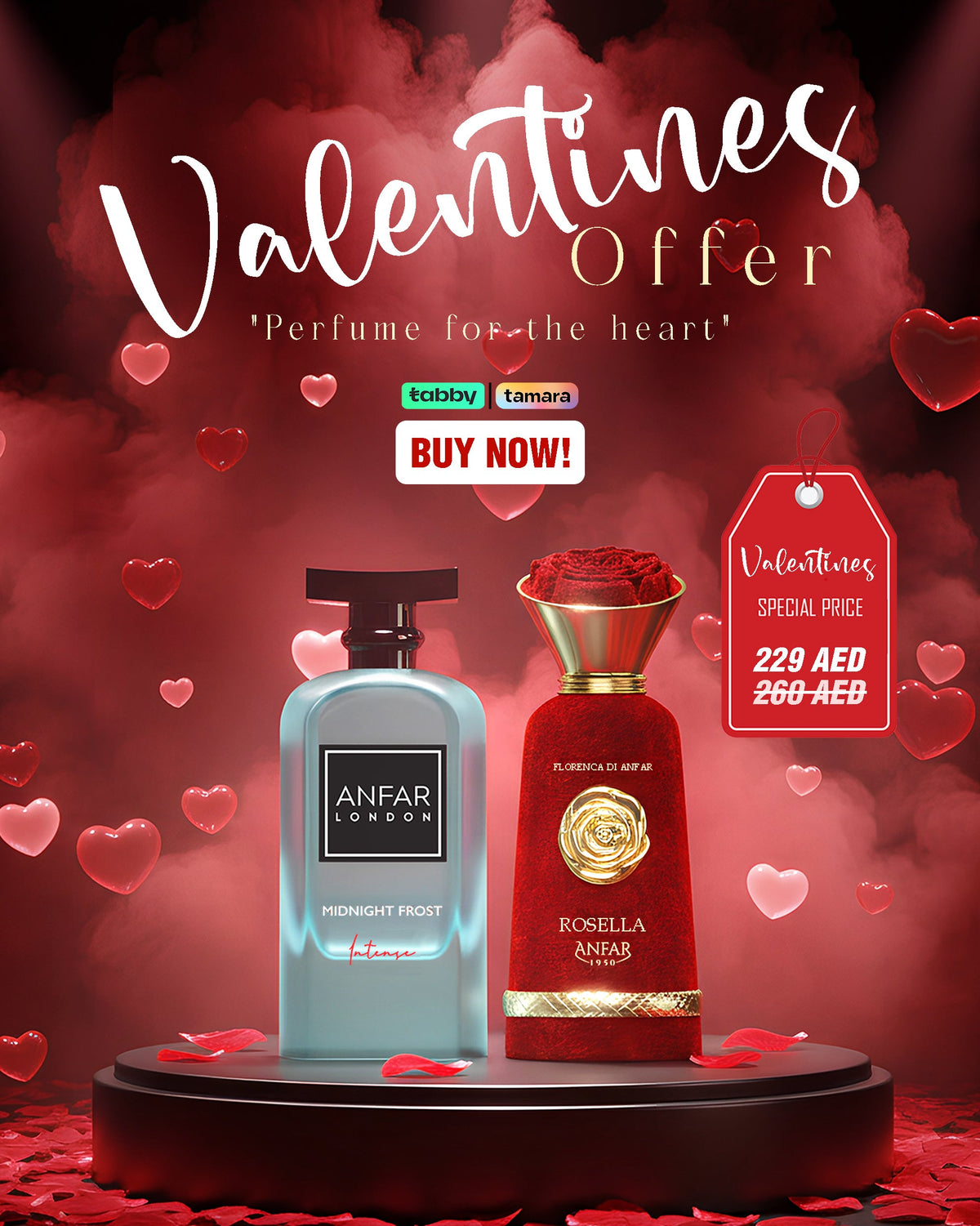 Valentine's Day Combo - Midnight Frost Intense & Rosella (2 pcs) Eau de Parfum – Oudh Al Anfar